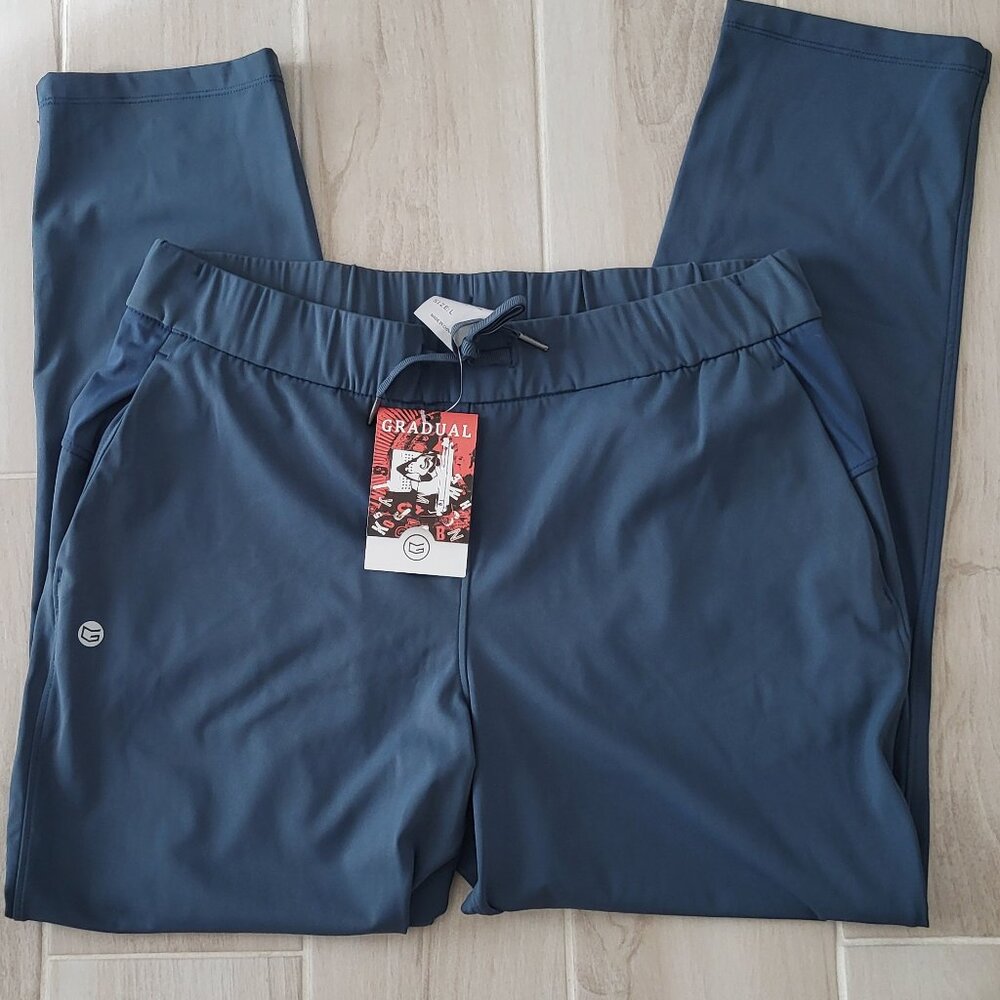 Women's G Gradual Stretch Sweatpants Deep Pockets for Athletic, Lounge Teal LG